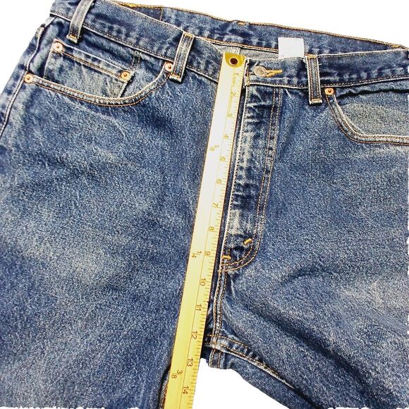 Vintage Levi's 550 Relaxed Fit Short Man W38 L27 Red Tab Jeans USA Made '01 - Picture 8 of 14